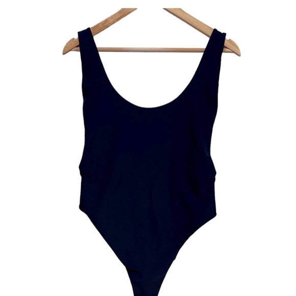 Aerie NWOT One Piece Scoop Back Navy Blue Swimsuit Size XL - Picture 2 of 11